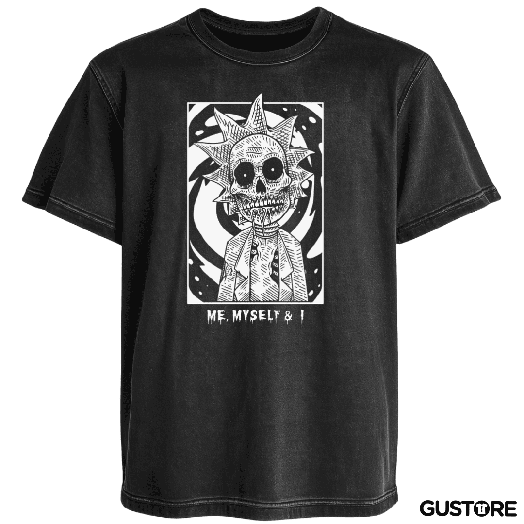 Polera desgastada Rick my self