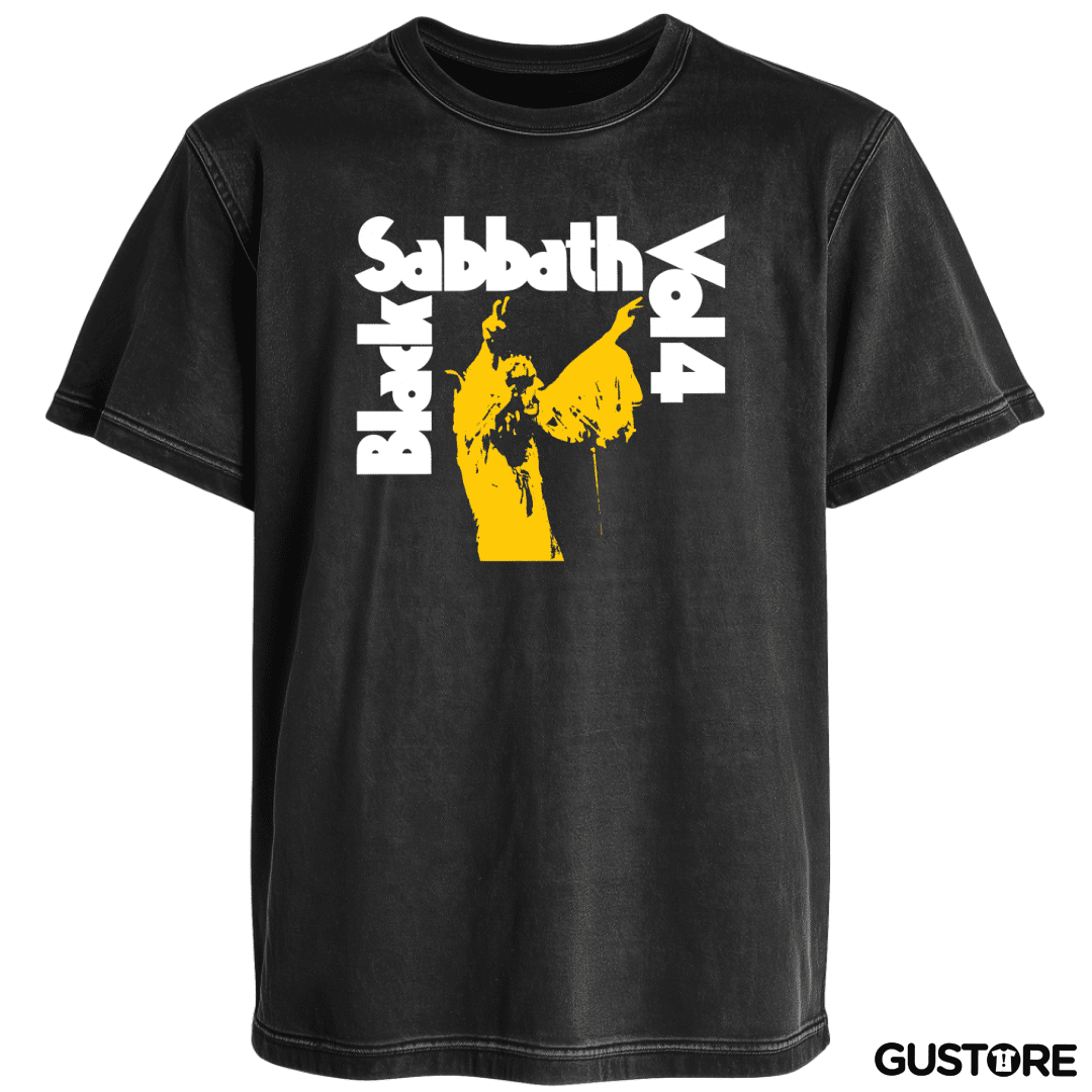 Polera desgastada Black Sabbath Vol 4
