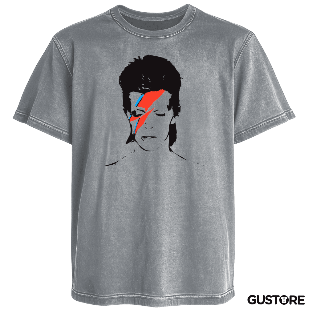 Polera desgastada Bowie