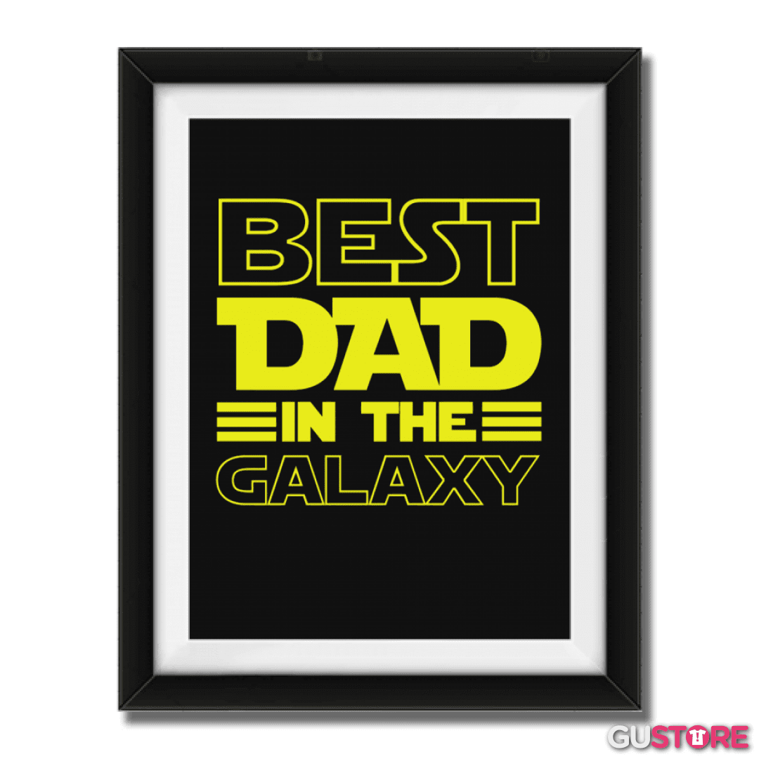 Cuadro decorativo Best dad in the galaxy