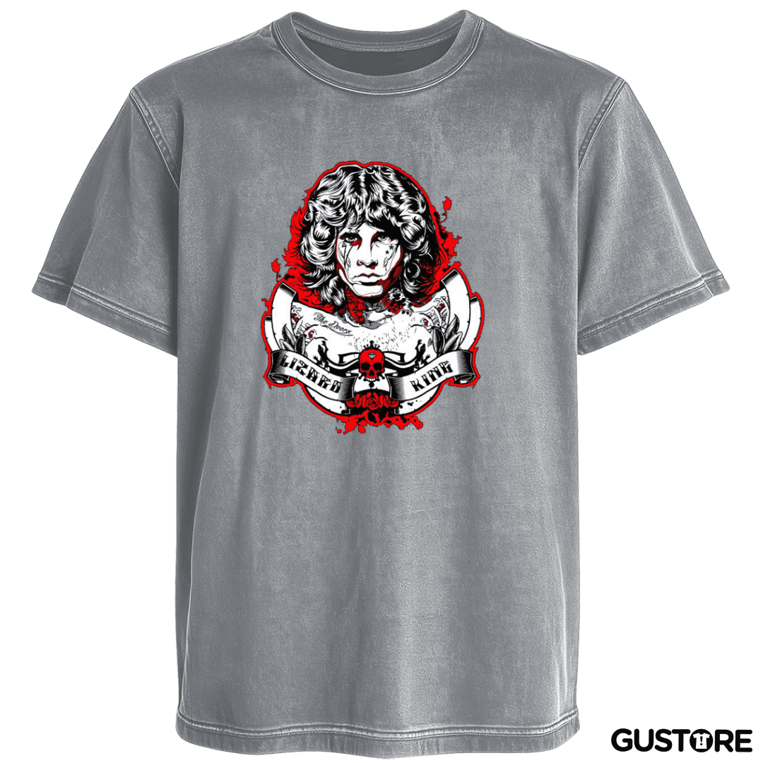 Polera desgastada Lizard King