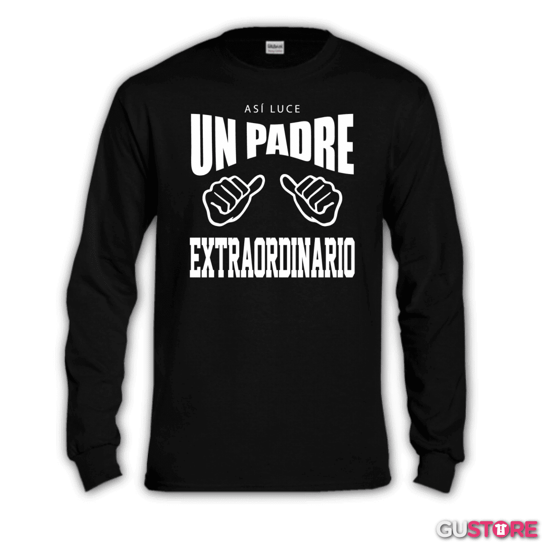 Polera manga larga Así luce un padre extraordinario
