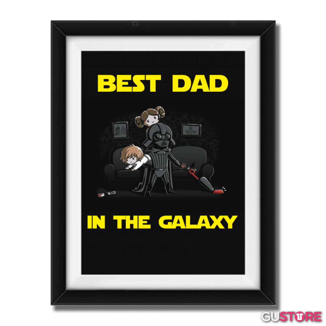 Cuadro decorativo Best dad in the galaxy hogareño