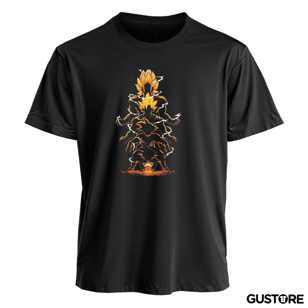 Polera Goku evoluciones super saiyan
