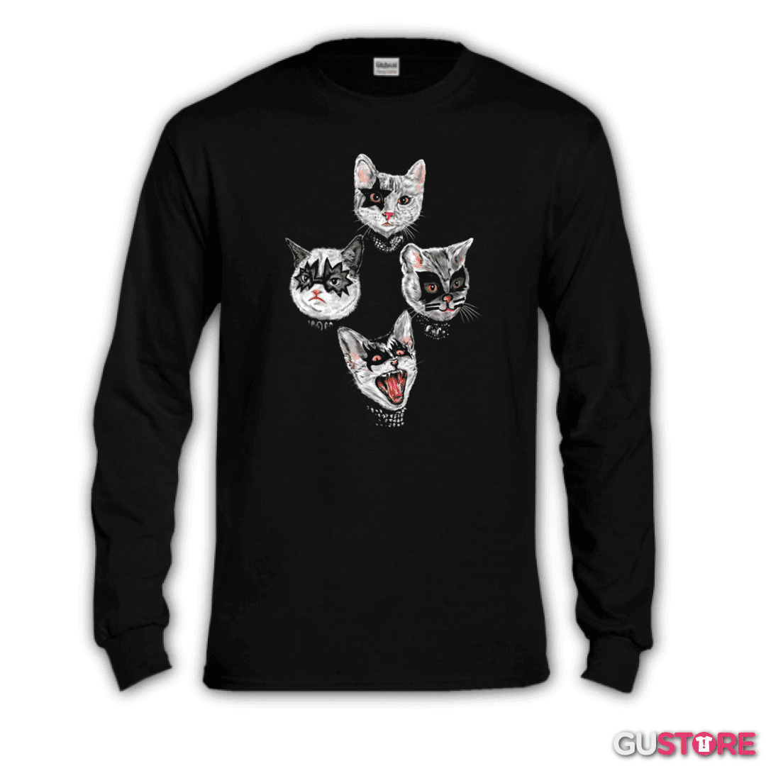 Polera manga larga Kiss cat