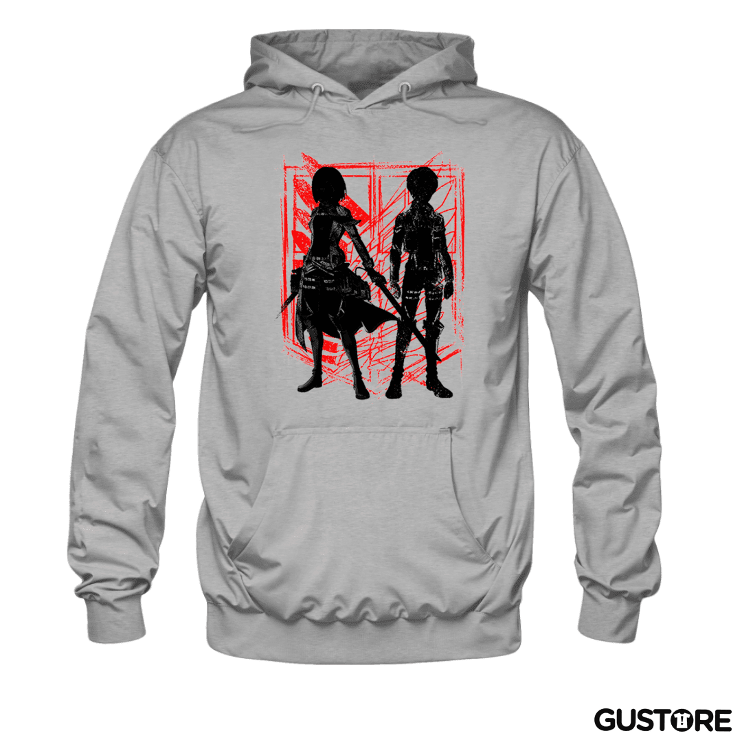 Polerón Canguro Mikasa y Eren