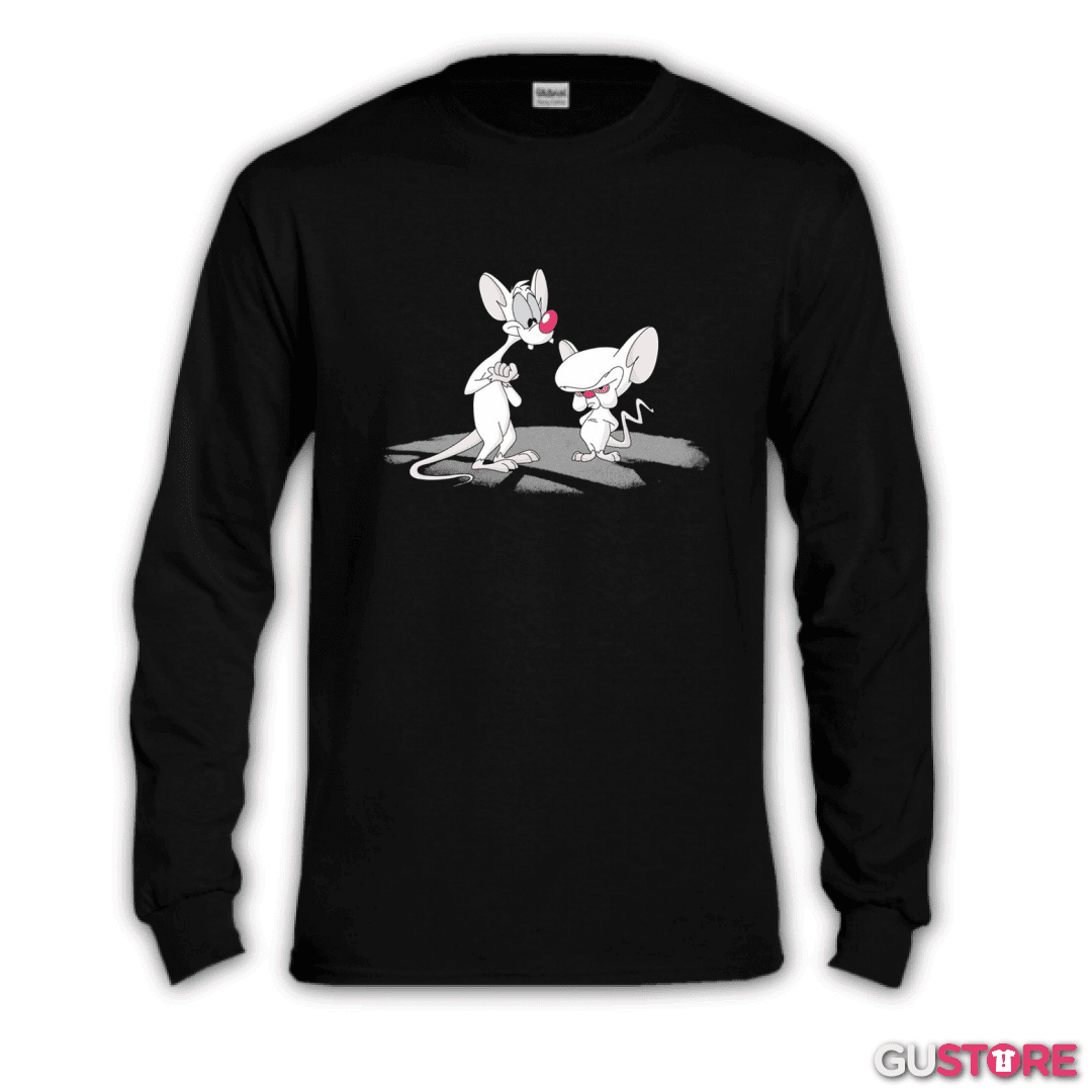 Polera manga larga Pinky y cerebro