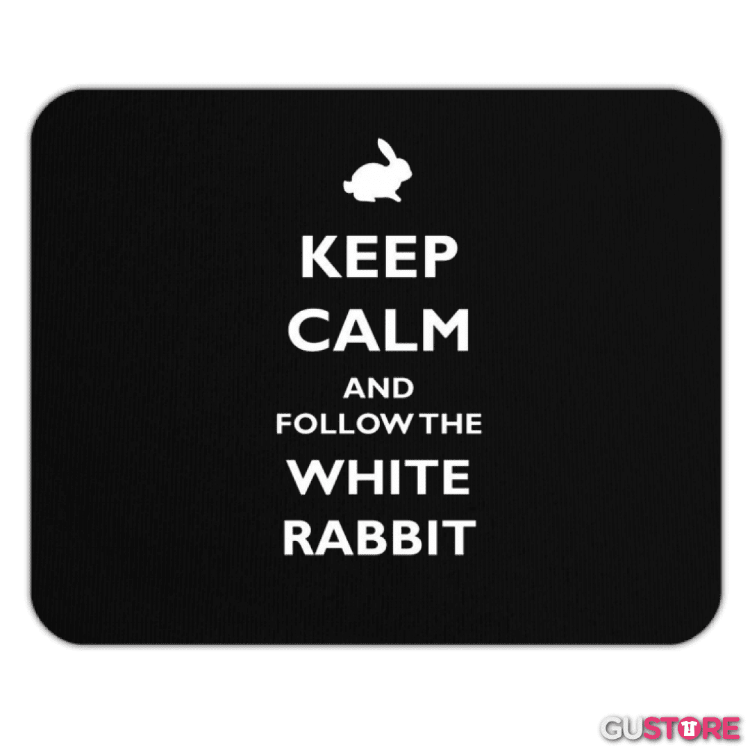 Mousepad Sigue al conejo blanco