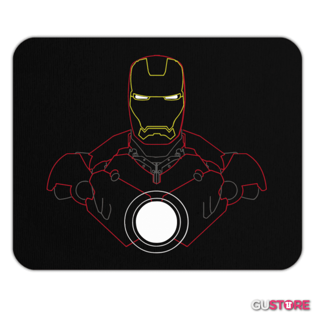 Mousepad Iron Man - Neon