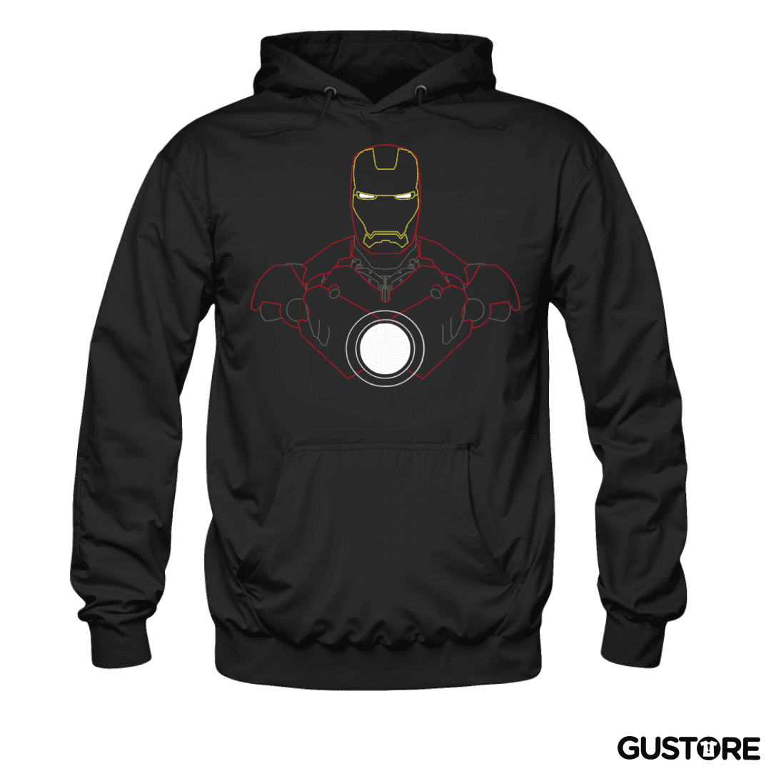 Polerón Canguro Iron Man - Neon