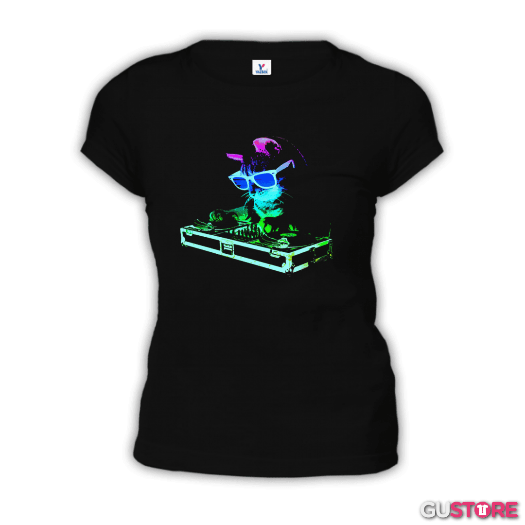Polera de Mujer Dj gatito