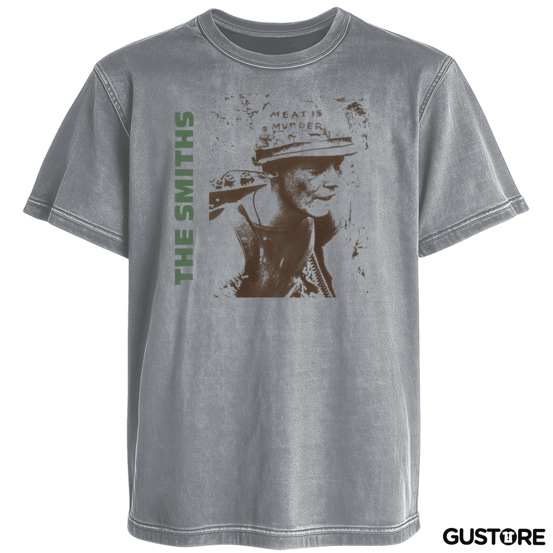 Polera desgastada The smiths meat is murder