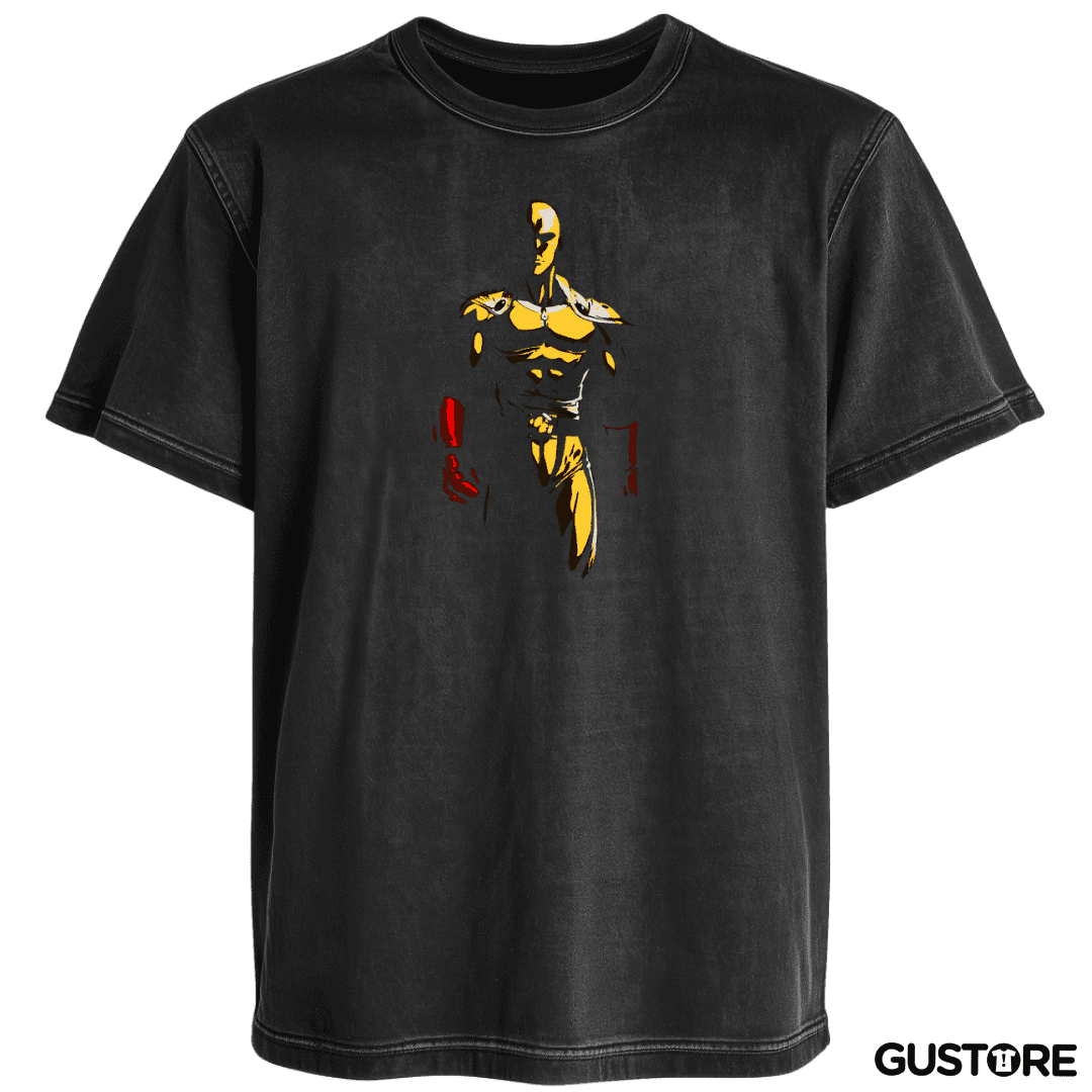 Polera desgastada Saitama punch
