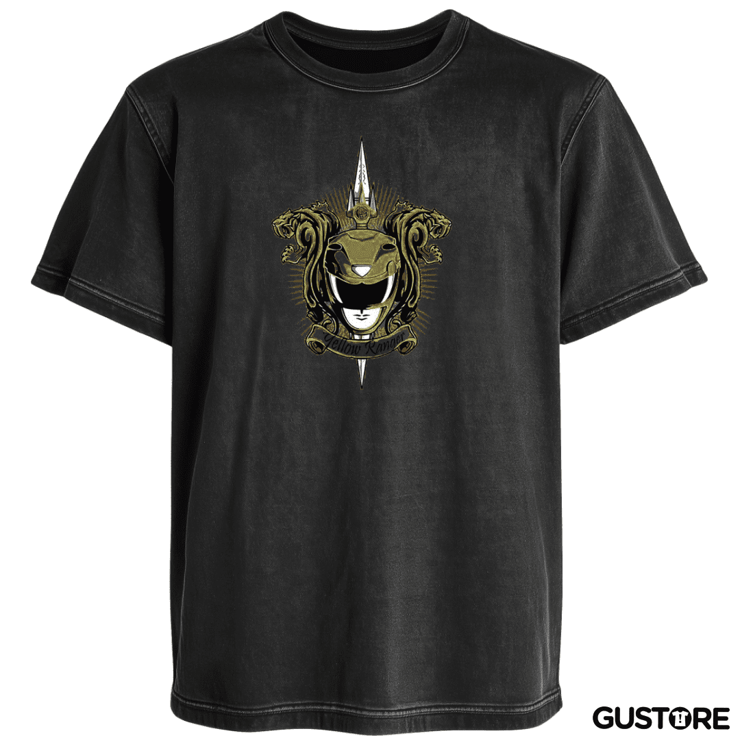 Polera desgastada Sabertooth Yellow Ranger
