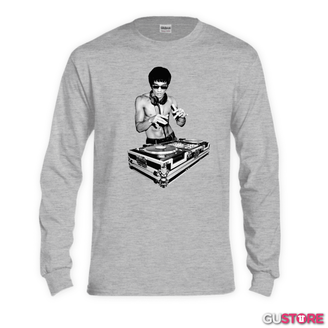Polera manga larga Bruce lee tony stark
