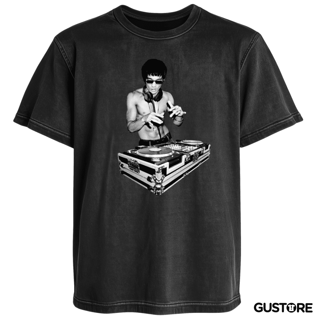 Polera desgastada Bruce lee tony stark