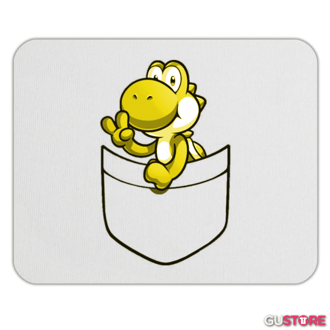 Mousepad Yoshi de bolsillo amarillo
