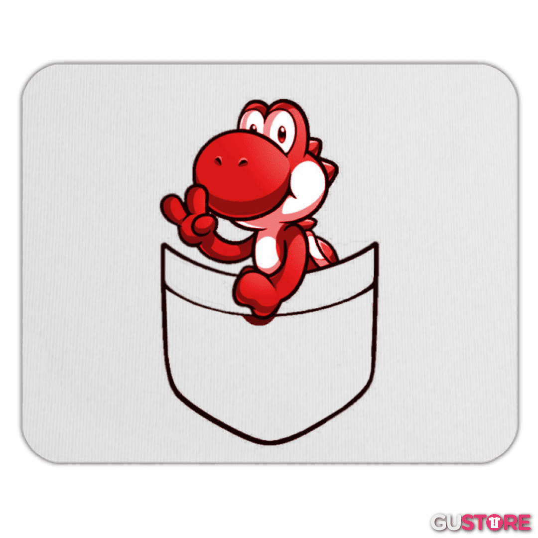 Mousepad Yoshi de bolsillo rojo