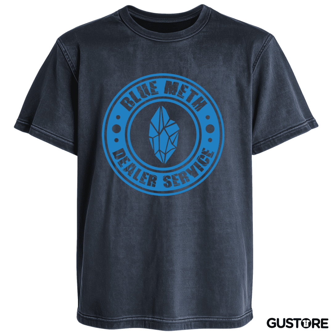 Polera desgastada BrBa - Blue Meth Dealer Service
