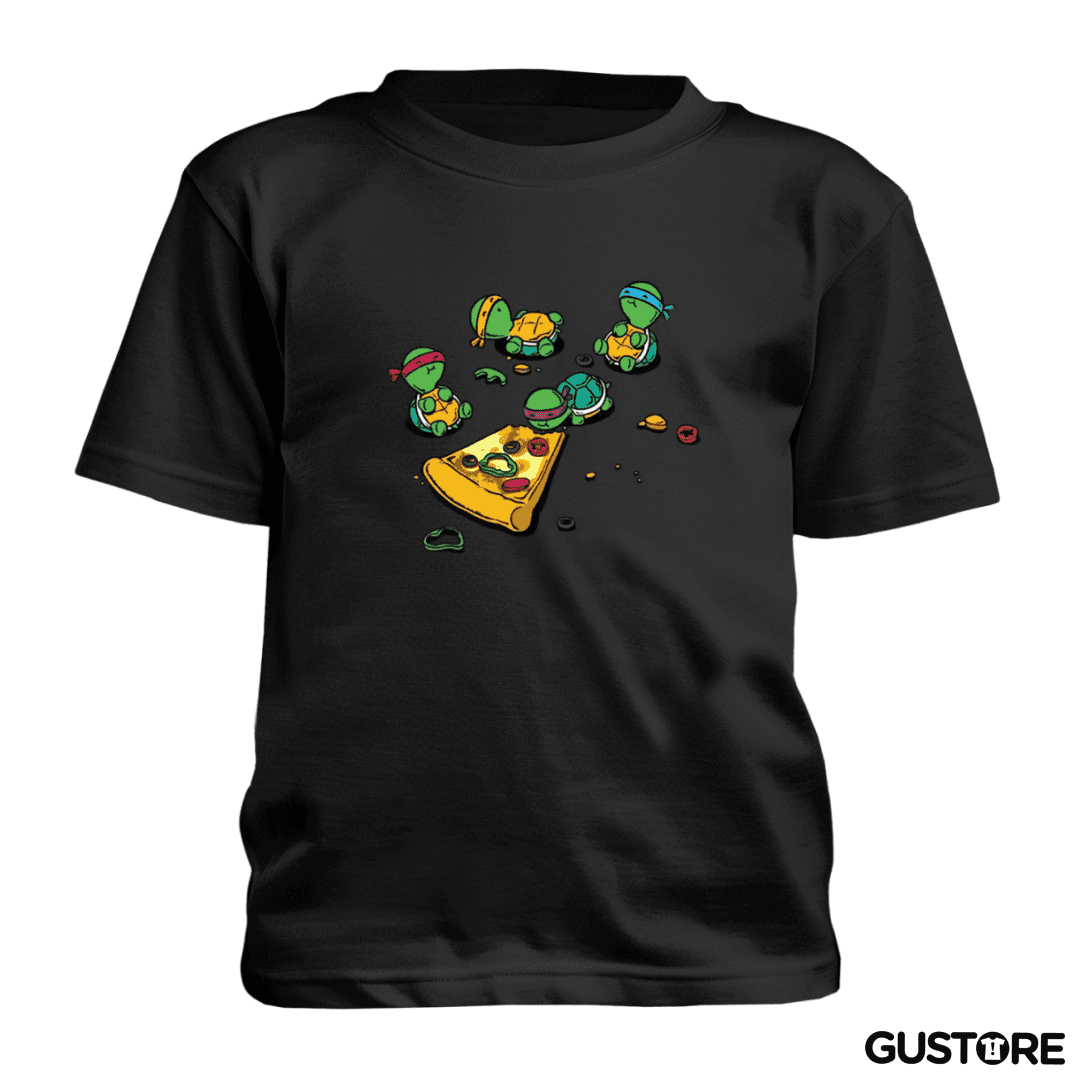 Polera de niño Tortuguitas pizza 