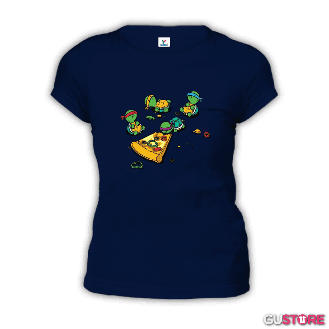 Polera de Mujer Tortuguitas pizza 