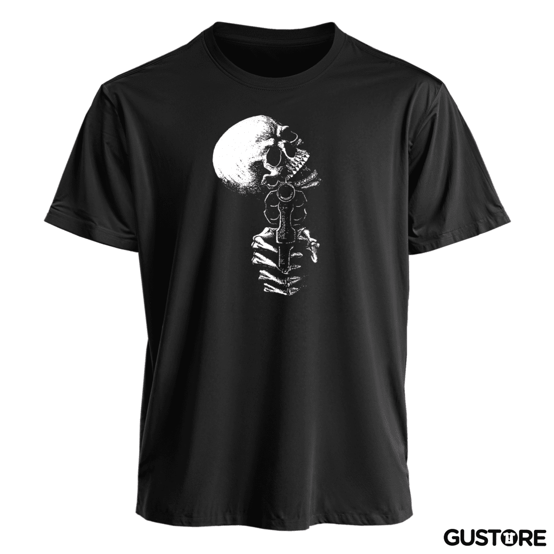 Polera Skull gun