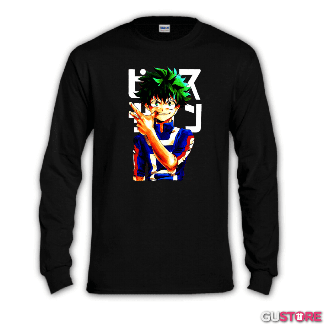 Polera manga larga Boku no hero 3