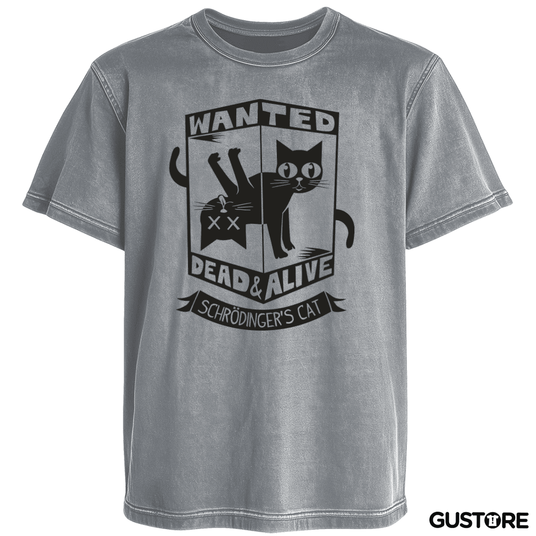 Polera desgastada Wanted cat