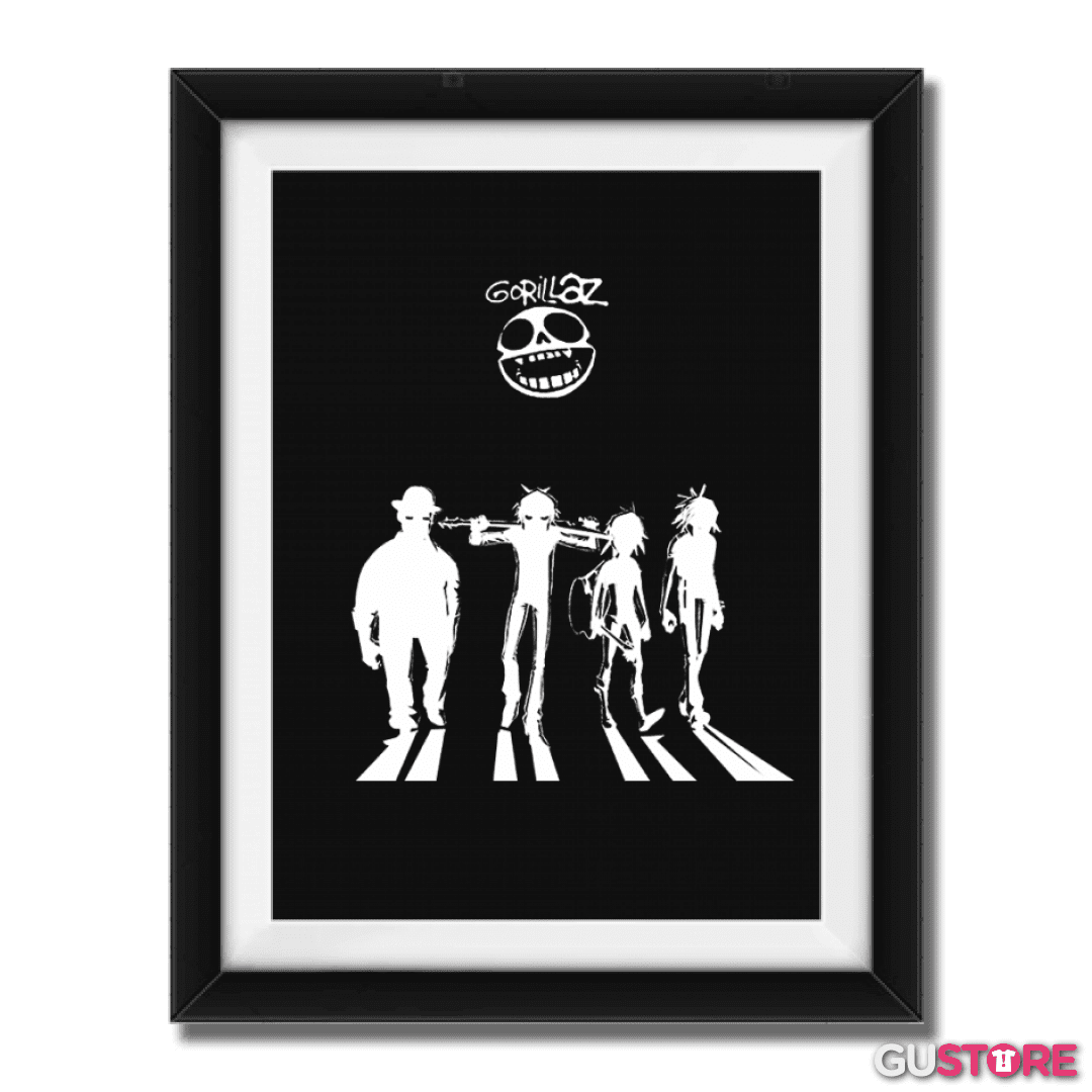 Cuadro decorativo Gorillaz naranja mecanica