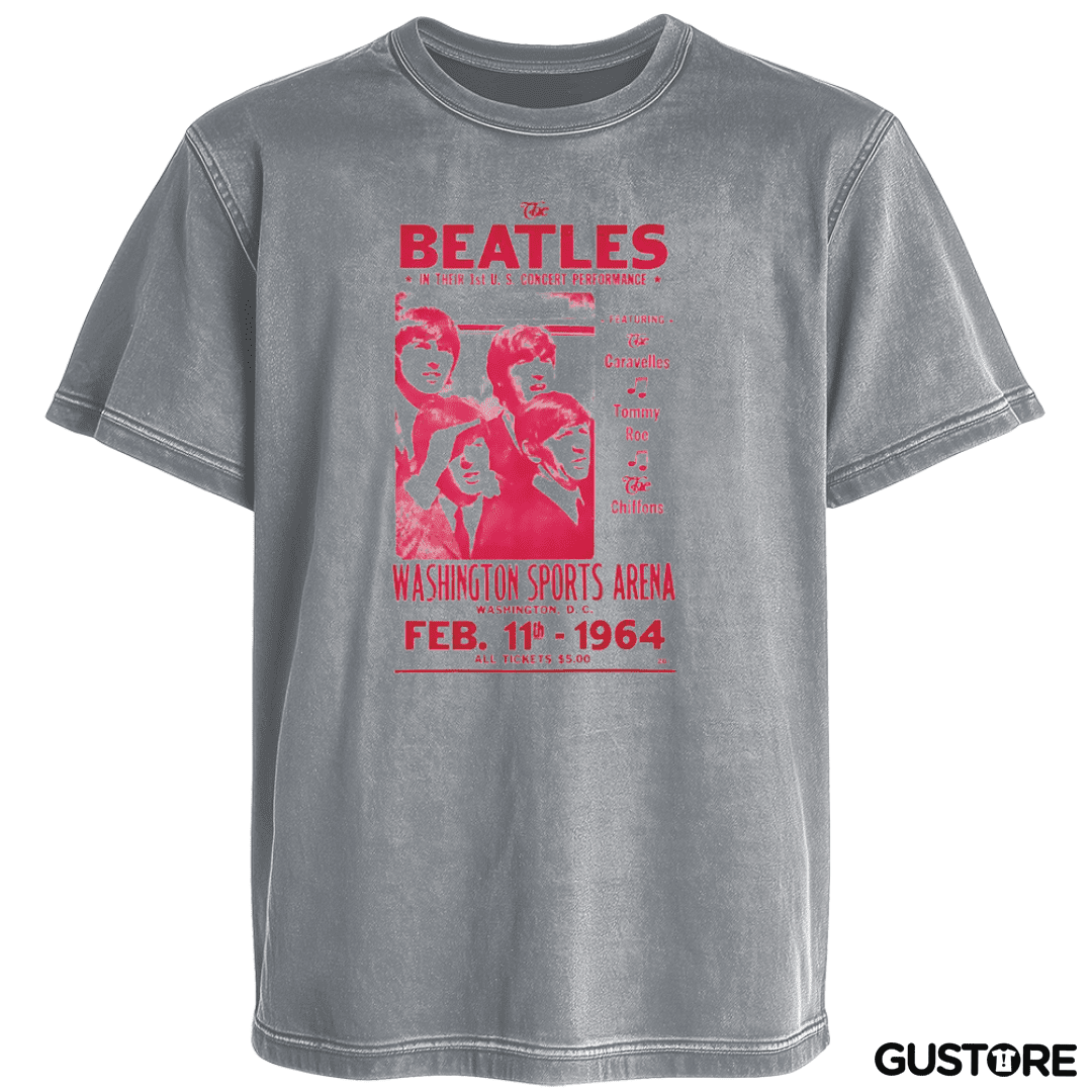 Polera desgastada Afiche The Beatles 