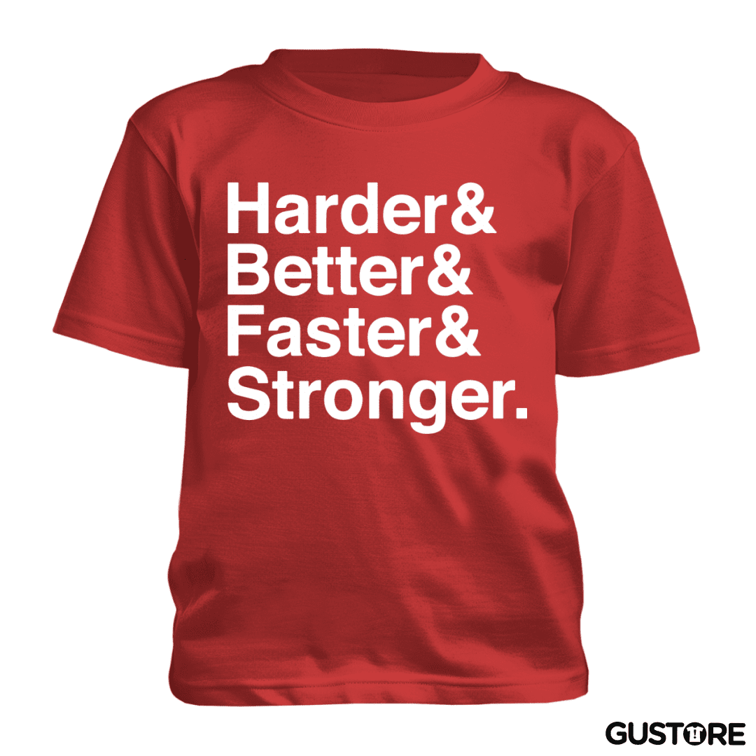Polera de niño Harder Better Faster Stronger