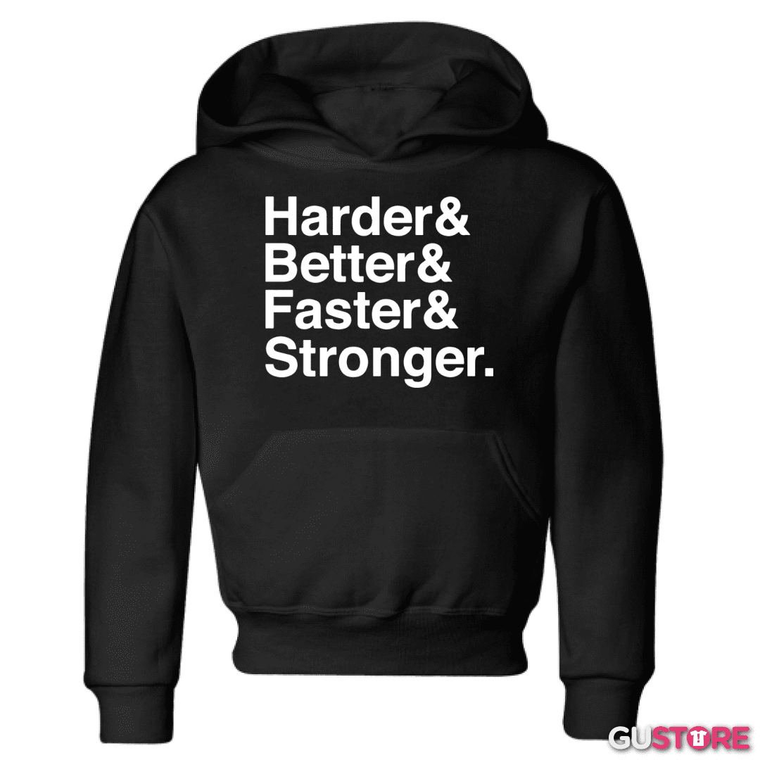 Poleron de niño Harder Better Faster Stronger
