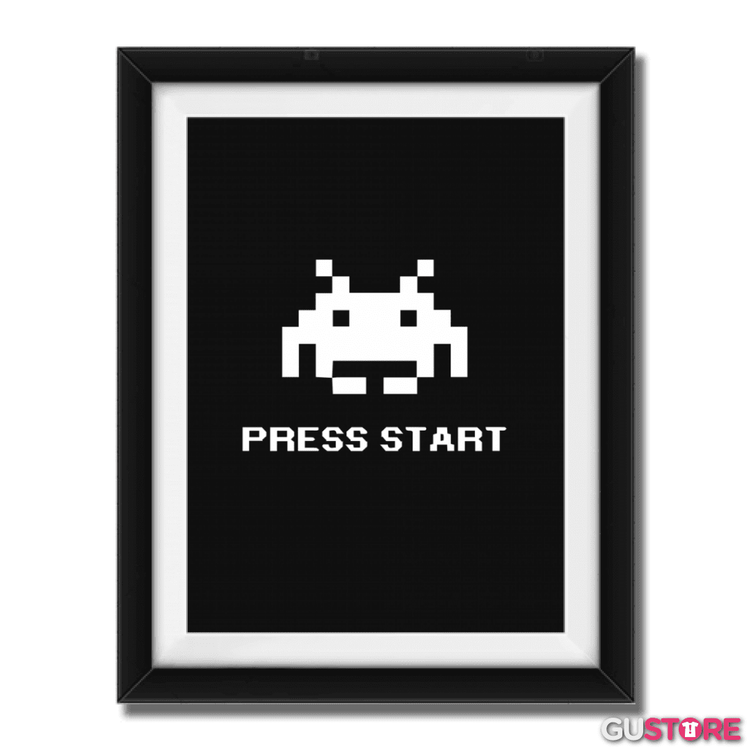 Cuadro decorativo Press Start