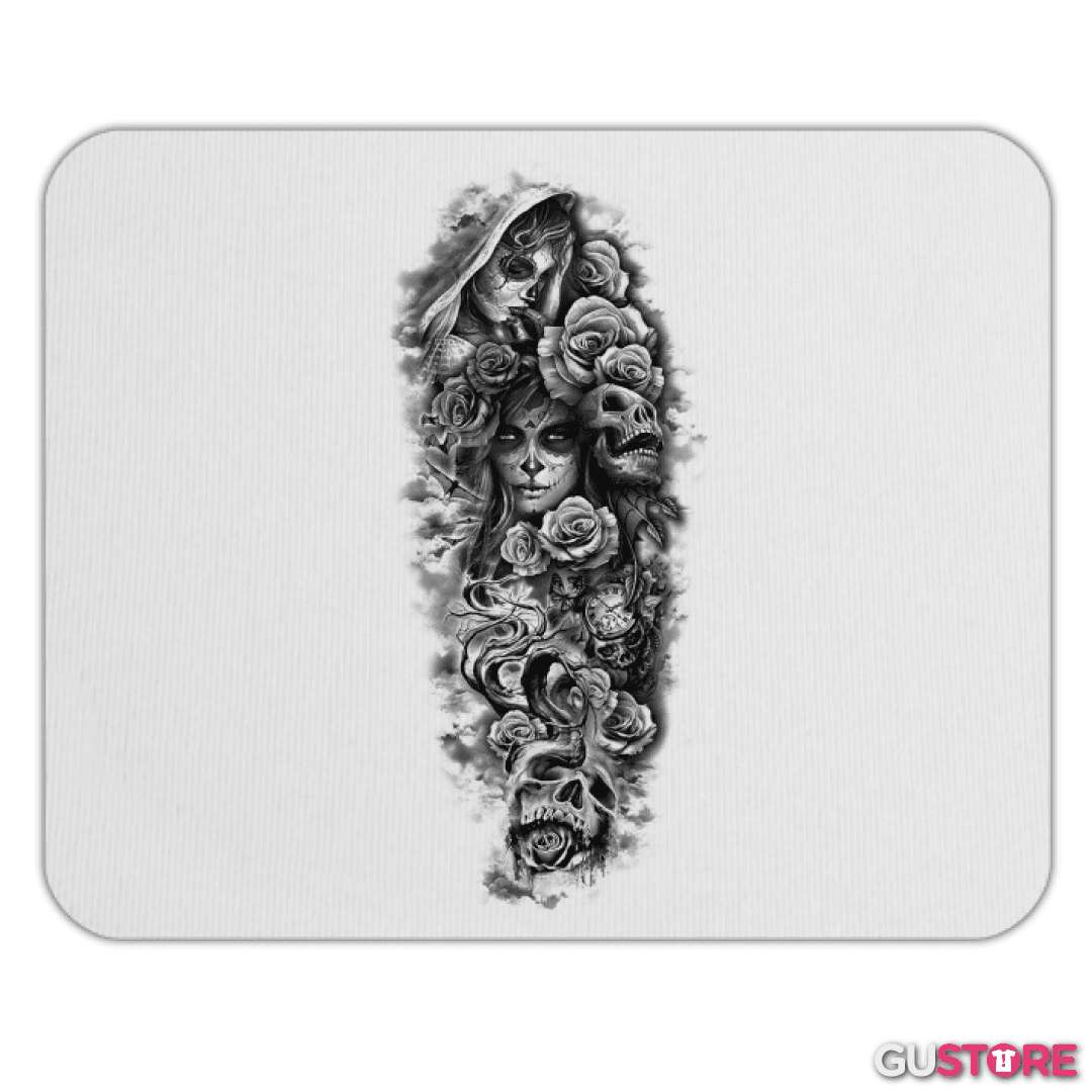 Mousepad Skull sugar roses