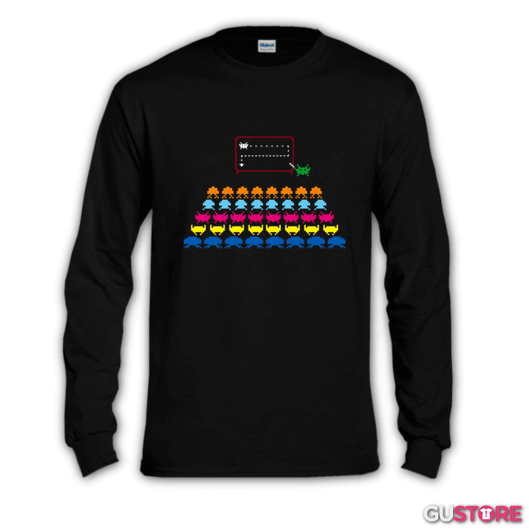 Polera manga larga Invaders