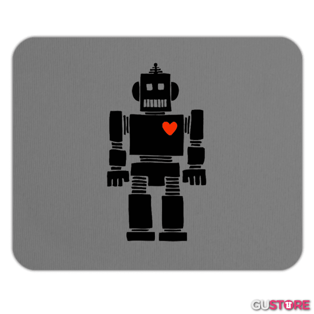 Mousepad corazon de robot