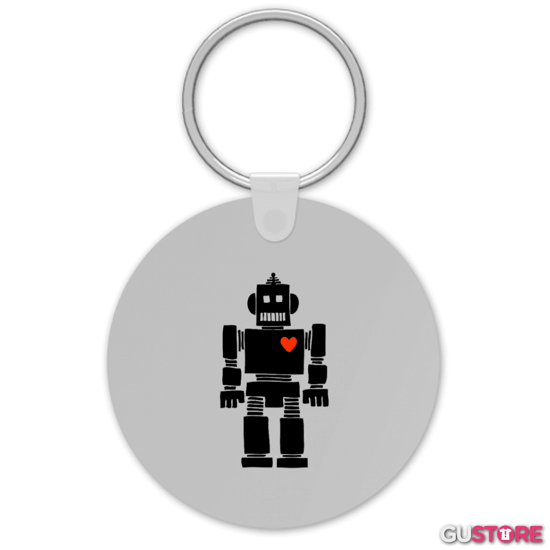 Llavero corazon de robot