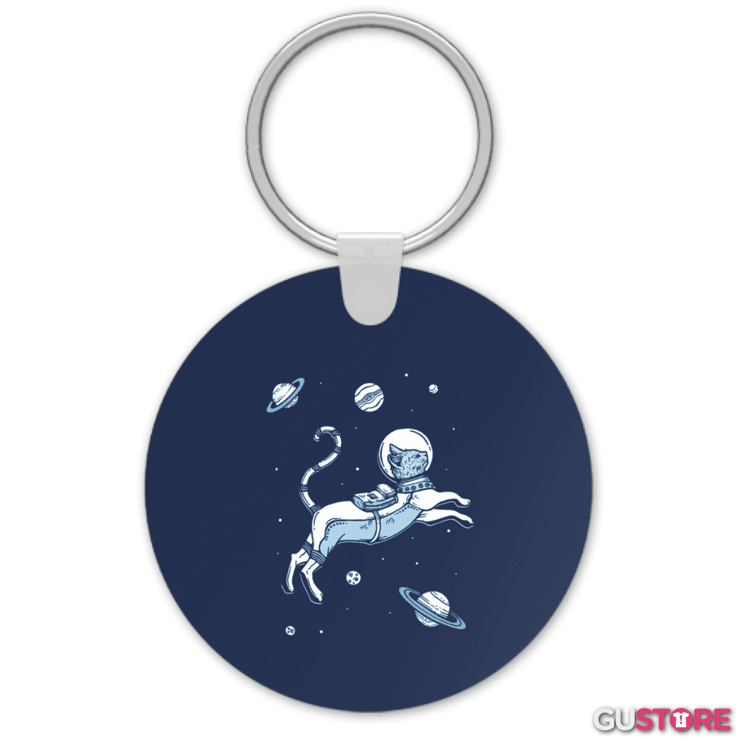 Llavero Gatito espacial con planetas