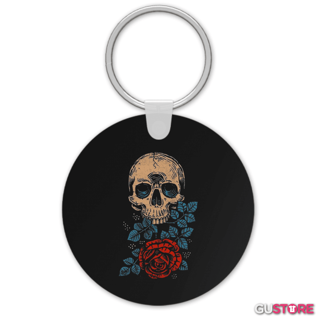 Llavero Skull and roses