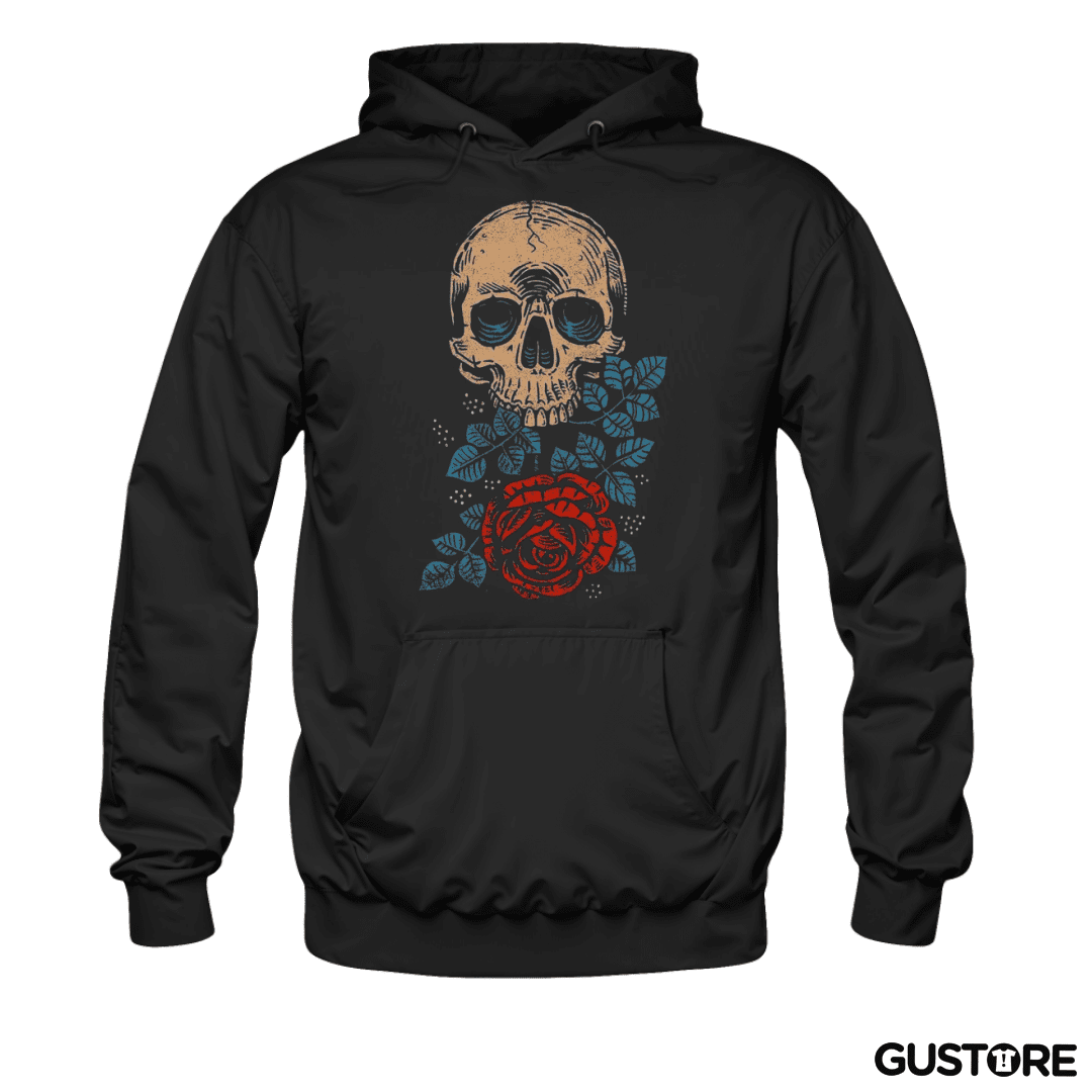 Polerón Canguro Skull and roses
