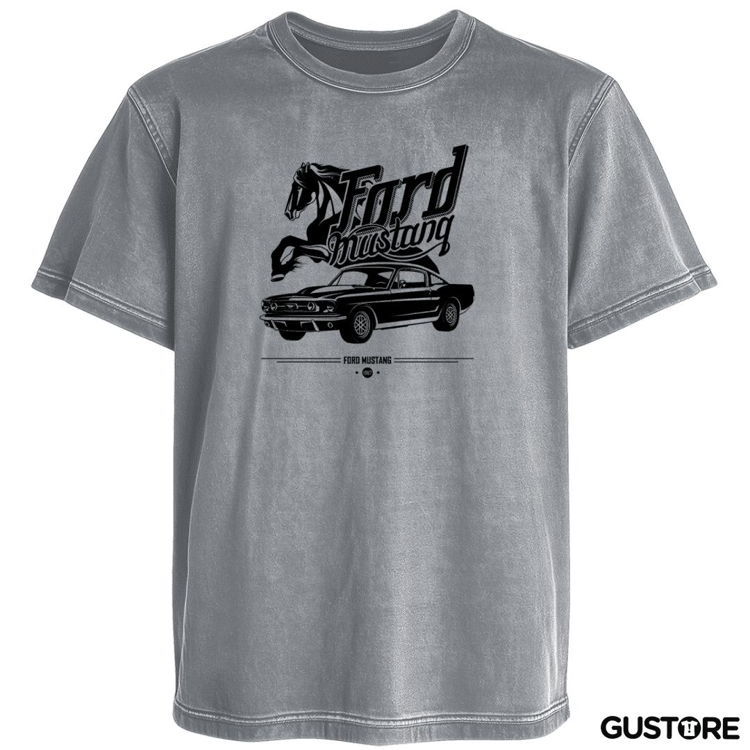 Polera desgastada Ford Mustang