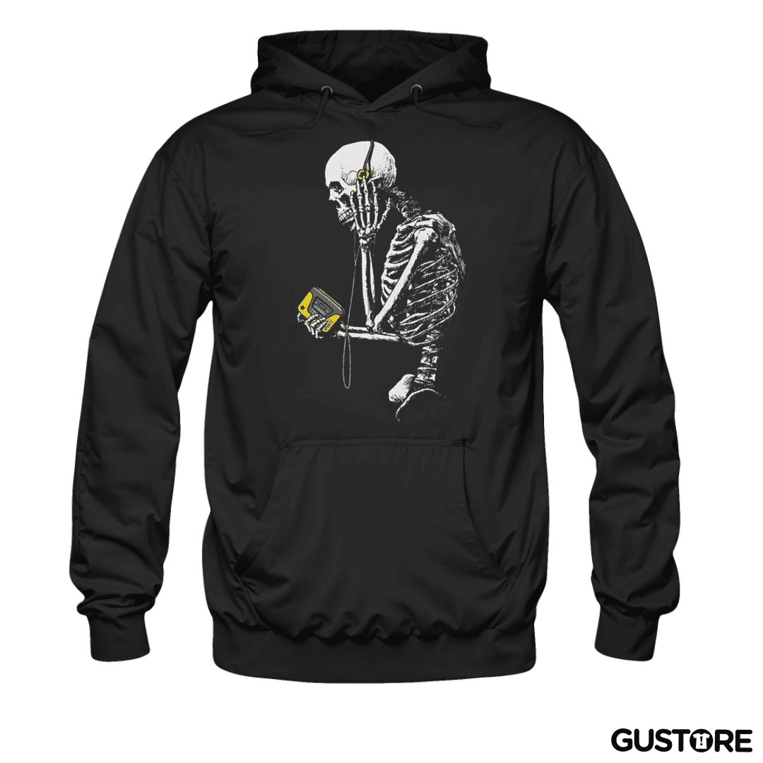 Polerón Canguro Skull walkman