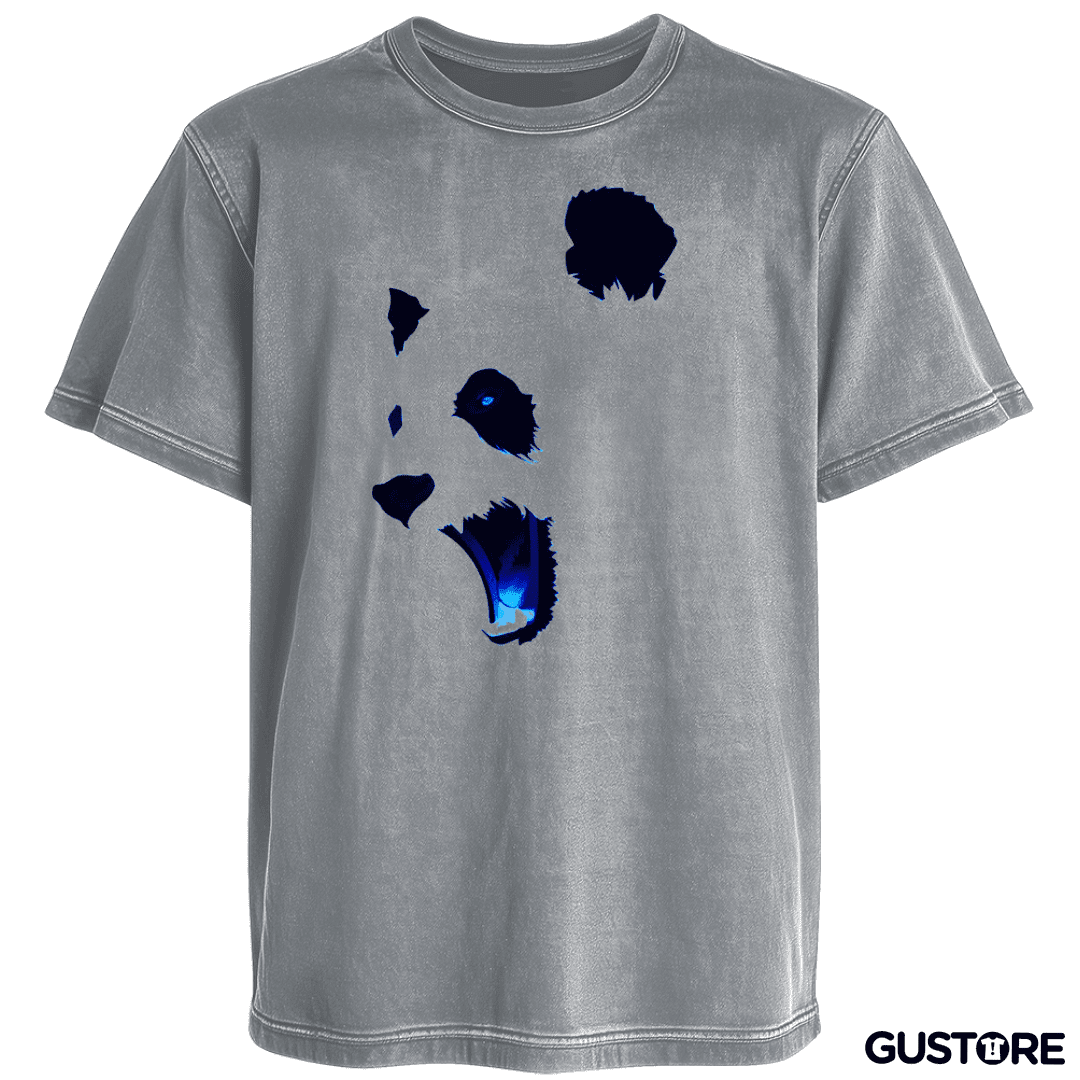 Polera desgastada Angry panda