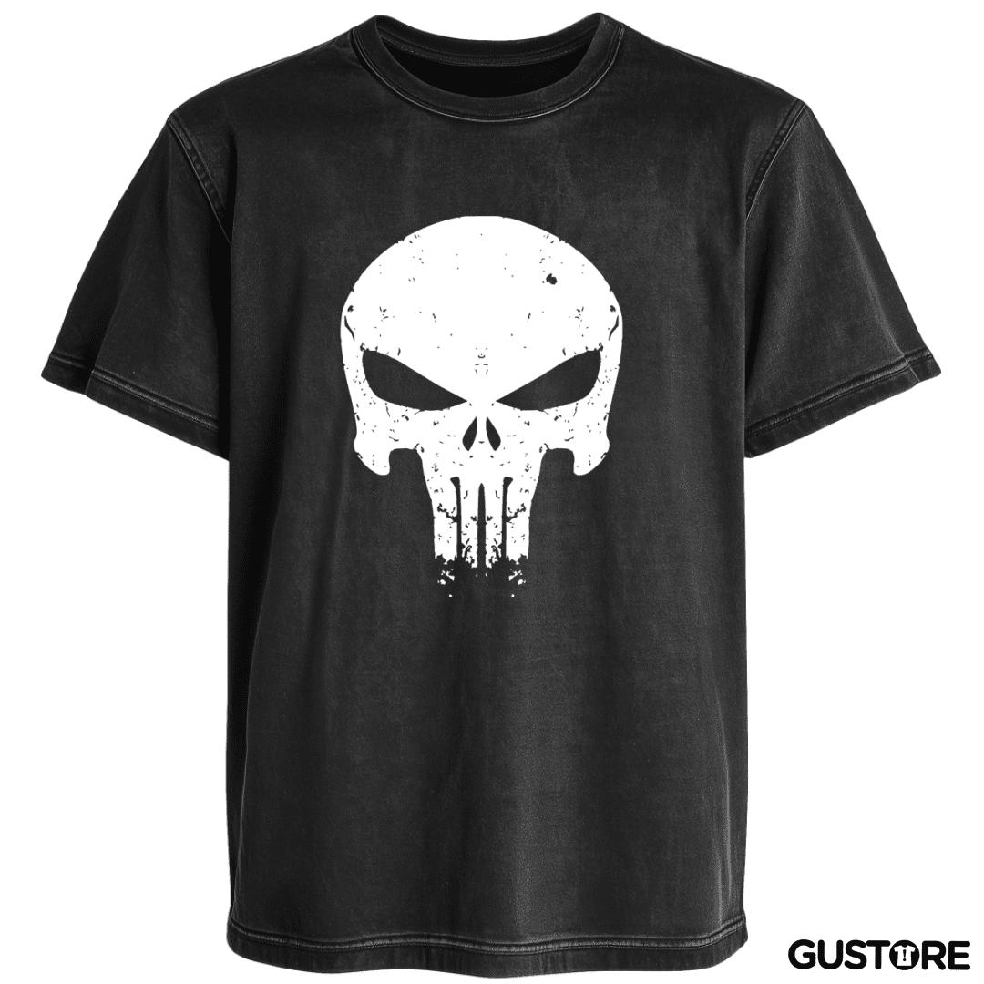 Polera desgastada El que castiga - Logo