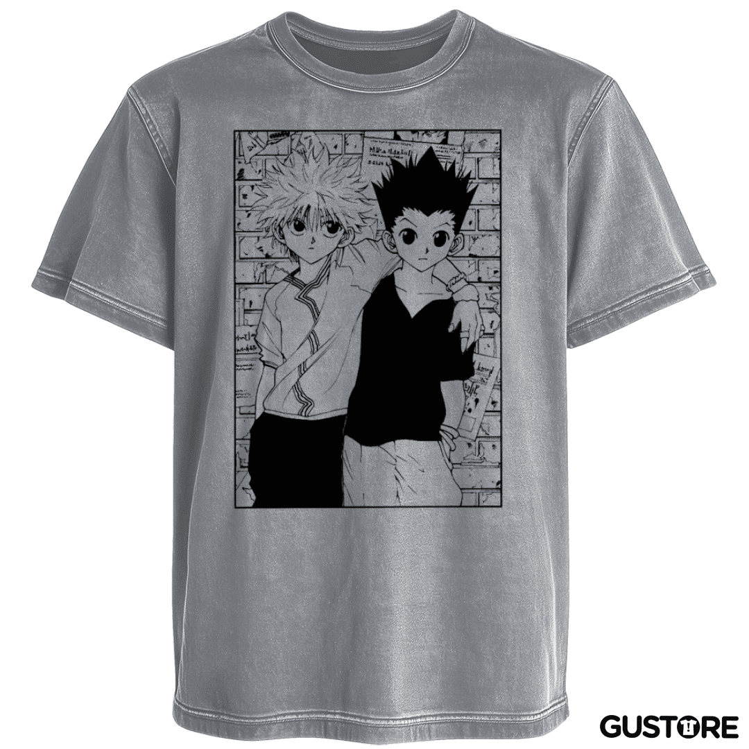 Polera desgastada Gon y Killua
