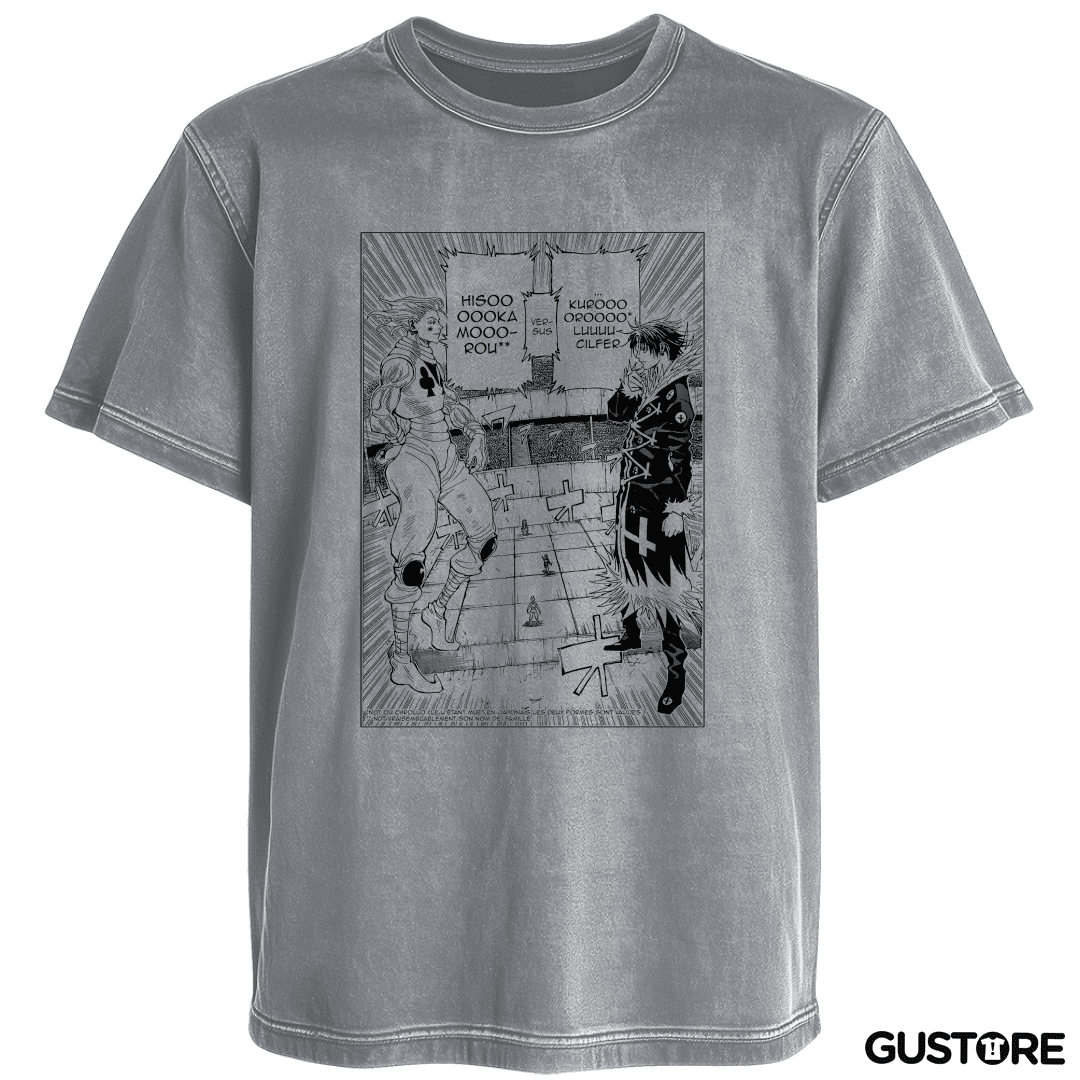 Polera desgastada hisoka vs kuroro