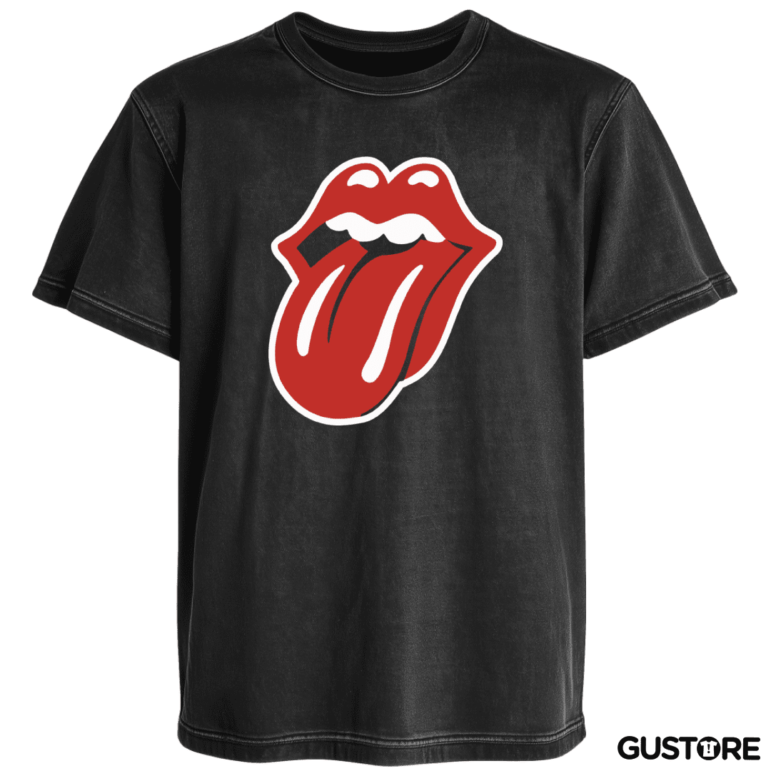 Polera desgastada Rolling stones