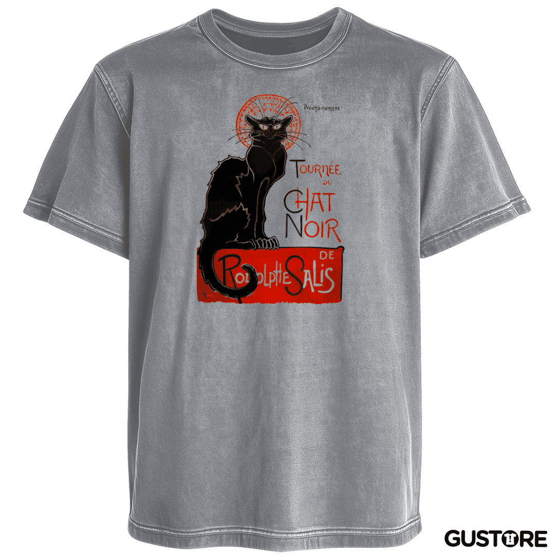 Polera desgastada Le chat noir