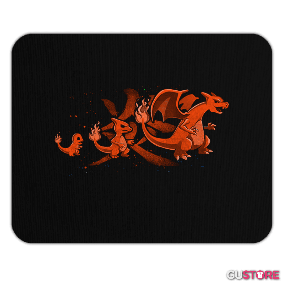 Mousepad Charmander evolution