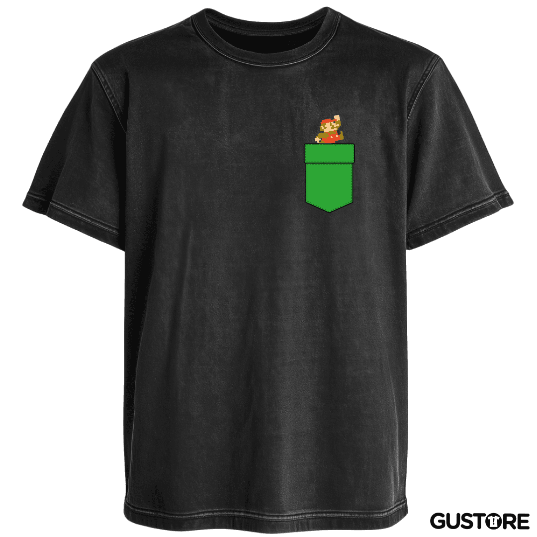 Polera desgastada Super bigote de bolsillo 2